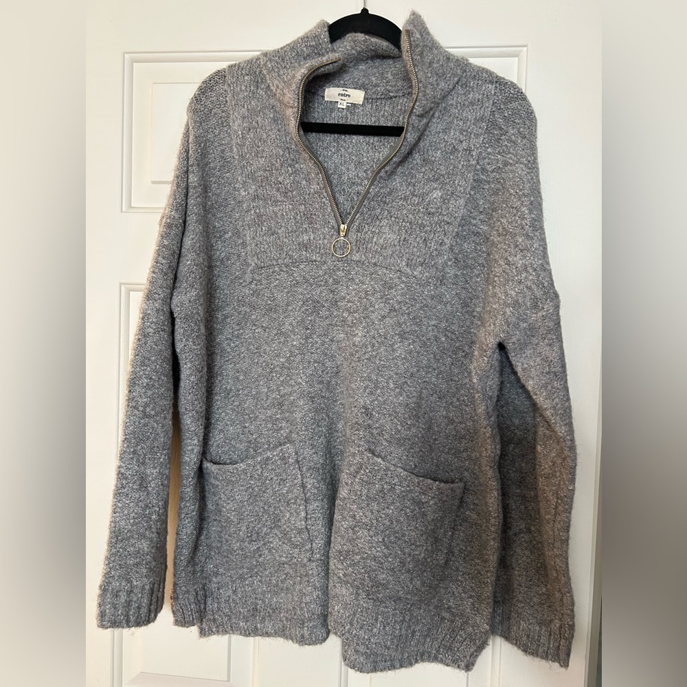 Entro Grey Pullover half zip